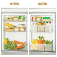 Boîte de rangement des aliments frais pour réfrigérateur, porte latérale du réfrigérateur, étui alimentaire pour fruits, légumes et épices, boîtes de rangement d'évaluation de cuisine 3