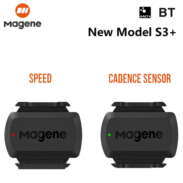 Magene-Sensor de cadencia de velocidad S3 +, velocímetro de ordenador con  ANT, Bluetooth, Sensor Dual, accesorios para bicicleta, Compatible con  wahoonelap Zwift