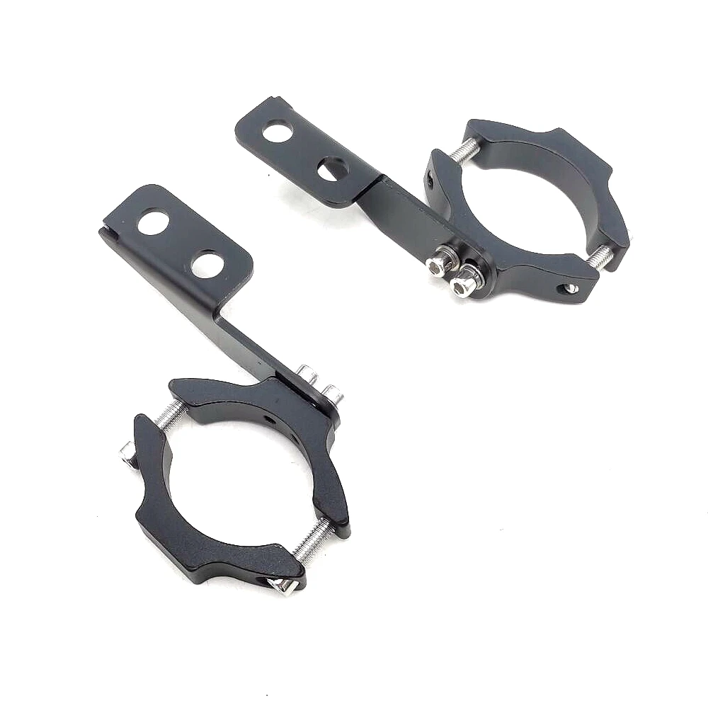 Pair Universal Motorcycle Headlight 28 54mm Spot Light Holder Clamp