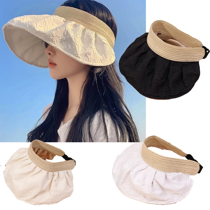 

Sunscreen Hat Protection Face Cover Sun Hat Shell Sunshade Empty Top Large Eaves Protection Hat Large Overhang Empty Top Hat