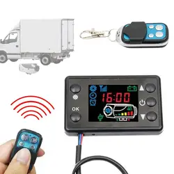 Universal 12V/24V LCD Monitor Switch+Remote Control Accessories For Diesel Air Parking Heater Controller Kit For Car Track Boat