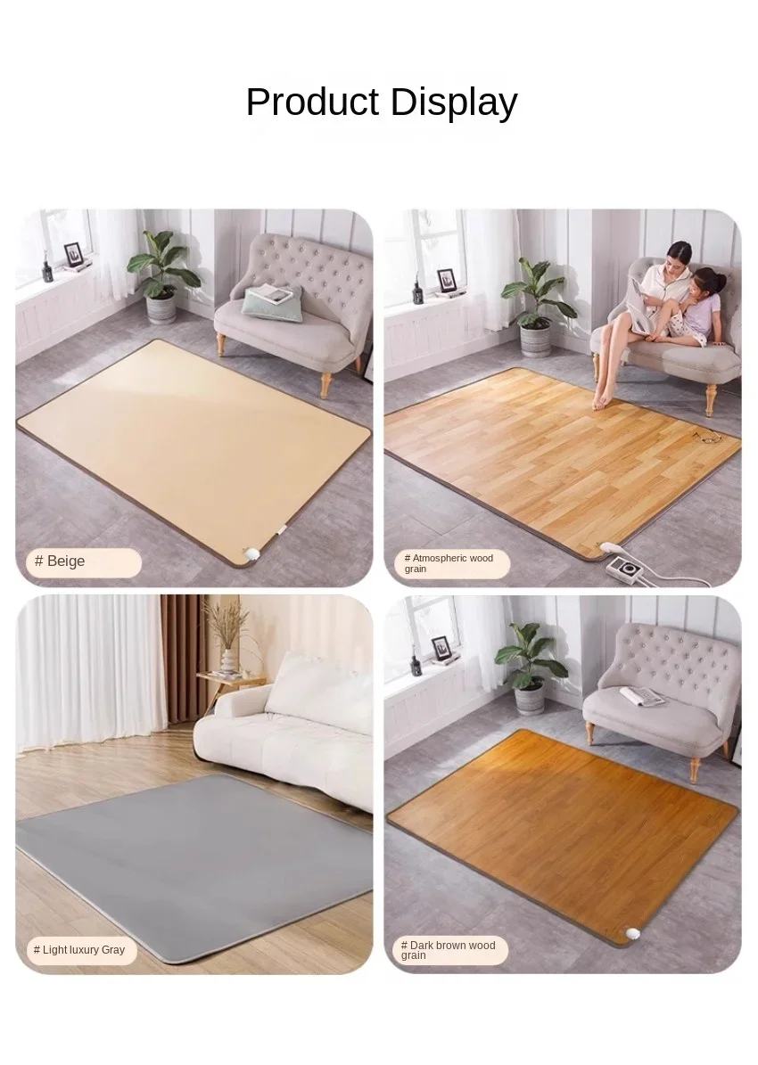 Description Picture 3 of itemGraphene carbon crystal floor heating pad household electric heating carpet living room floor heating pad constant temperature