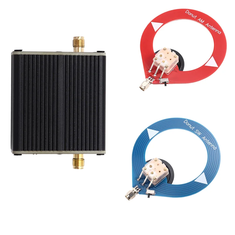 도넛 중파 단파 AM MW/SW 안테나 미니 링 소형 루프 안테나 SMA 5V/50Ω 5DB 4Mhz-24Mhz 5W 단파 AM 중파