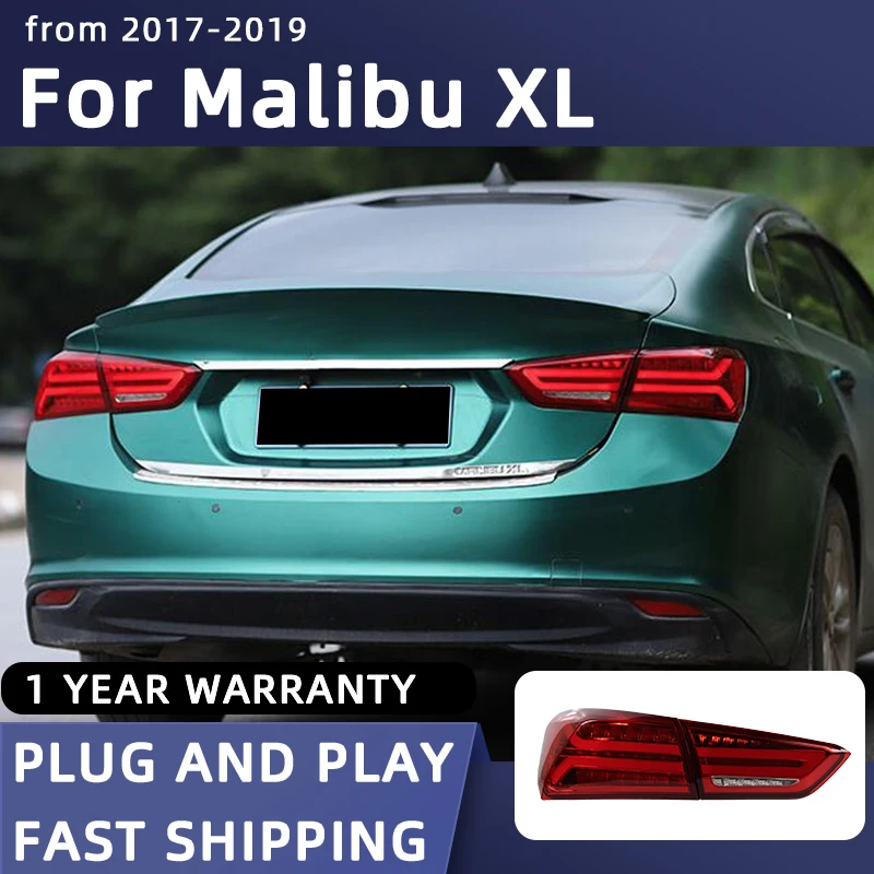 

Задние фонари для Malibu XL светодиодный, задние фонари 2017-2019, задний фонарь, автомобильный Стайлинг DRL, динамический сигнал поворота, задние автомобильные аксессуары
