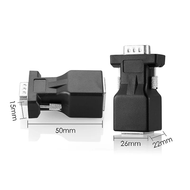 Universal RJ45 to 9-Pin RS232 Serial Adapter