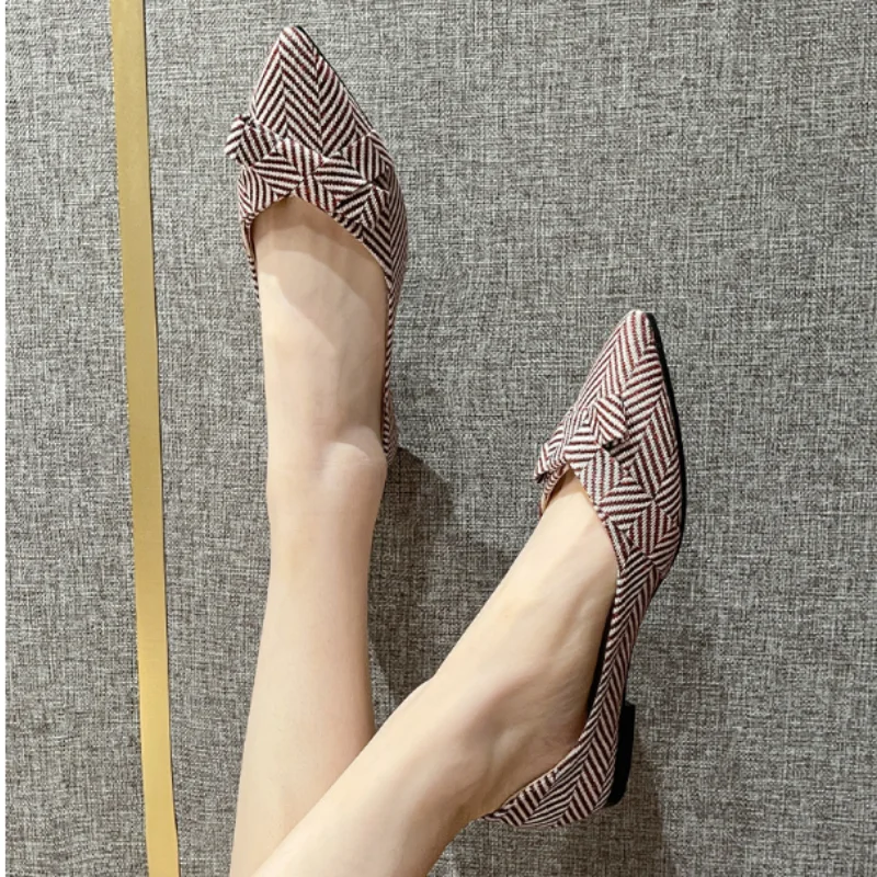 

Остроносые туфли на плоской подошве, женские туфли, Новинка весна-осень 2023, женская обувь на мягкой подошве с закрытым носком, женская обувь на плоской подошве