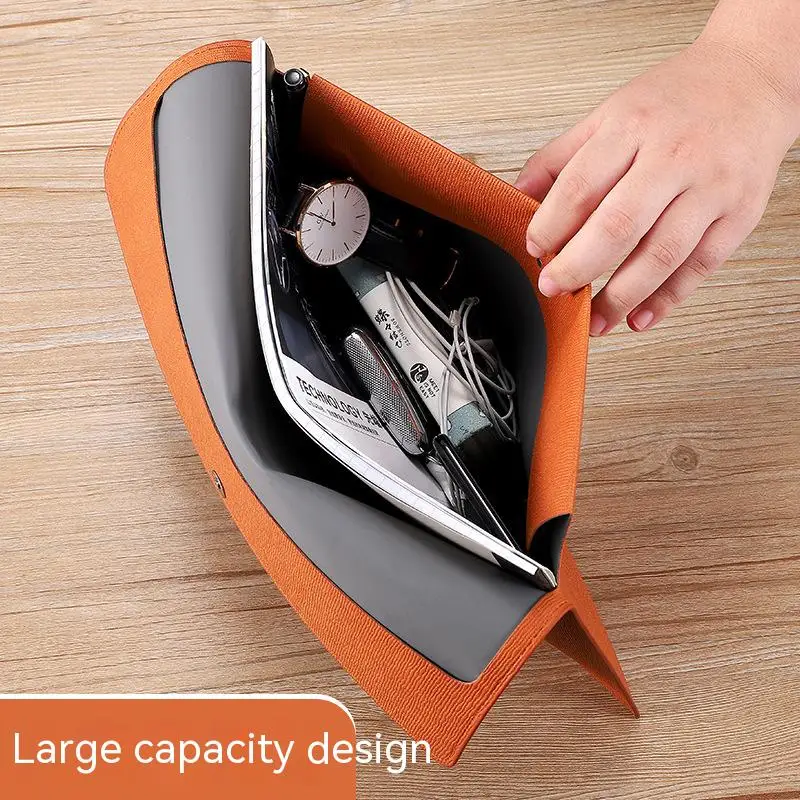 File Information Bag A4 Large Capacity Magnetic Buckle Waterproof Office Storage