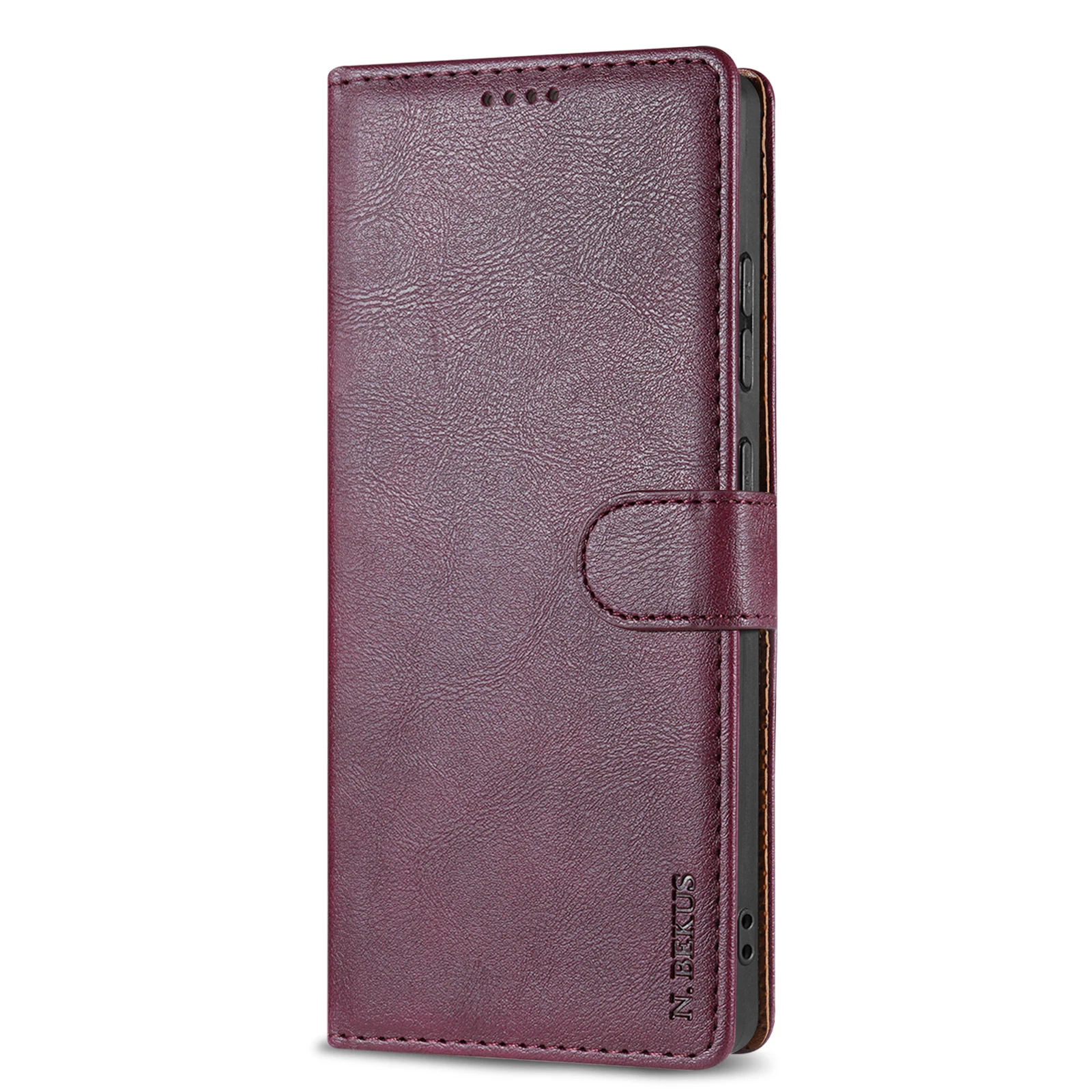 Premium Business Leather Phone Case with Book Flip Design and Card Slots Wallet Cover