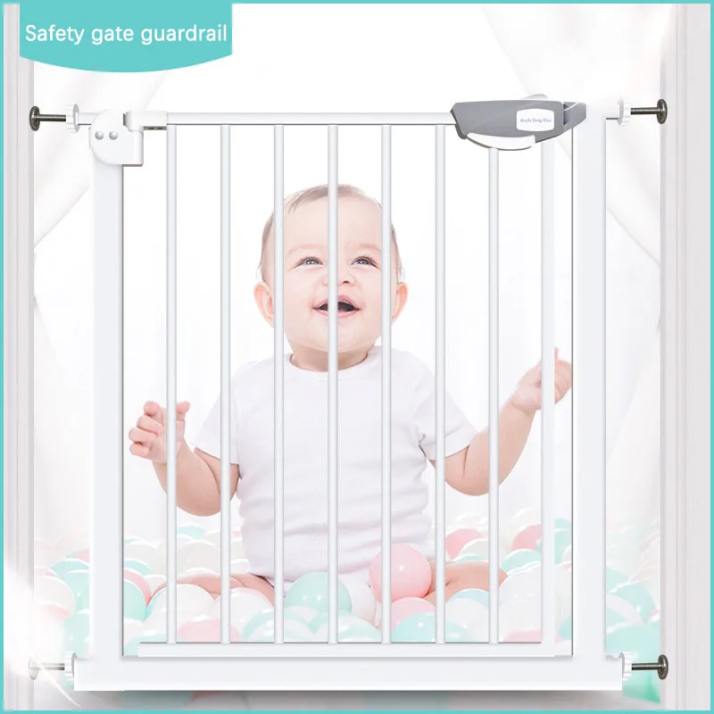 Children Safety Door Guardrails Baby Stairway Guard Rail Baby Fence Fence Gate Bar Double Safety Bolt Playpen