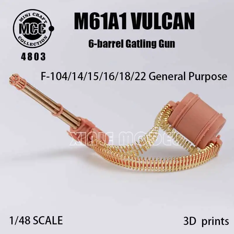 MCC 3D 레진 프린팅 4803 F-104/14/15/16/18/22 M61A1 벌컨 6구 가..