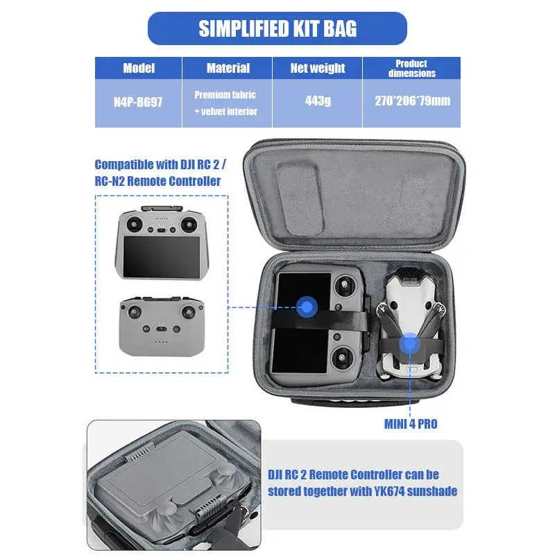 Sac de transport pour drone DJI - étanche et robuste