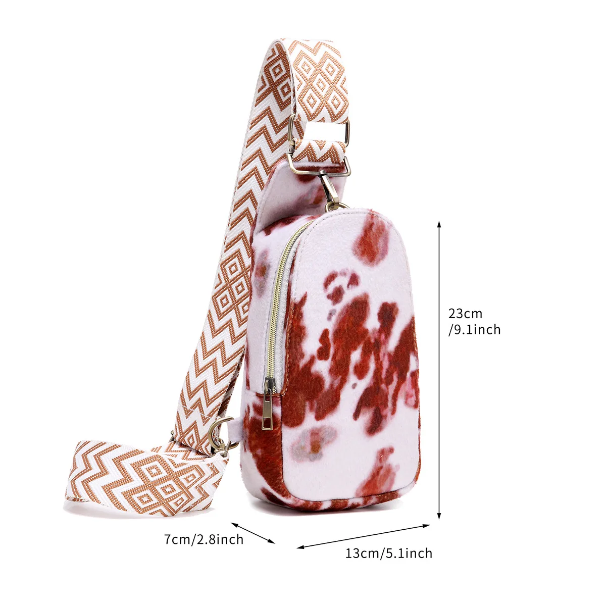 2023 New Fashion Trend Retro Chest Bag For Women Vintage PU Motif Sling Bags New Style Shoulder Crossbody Travel Hiking Daypack