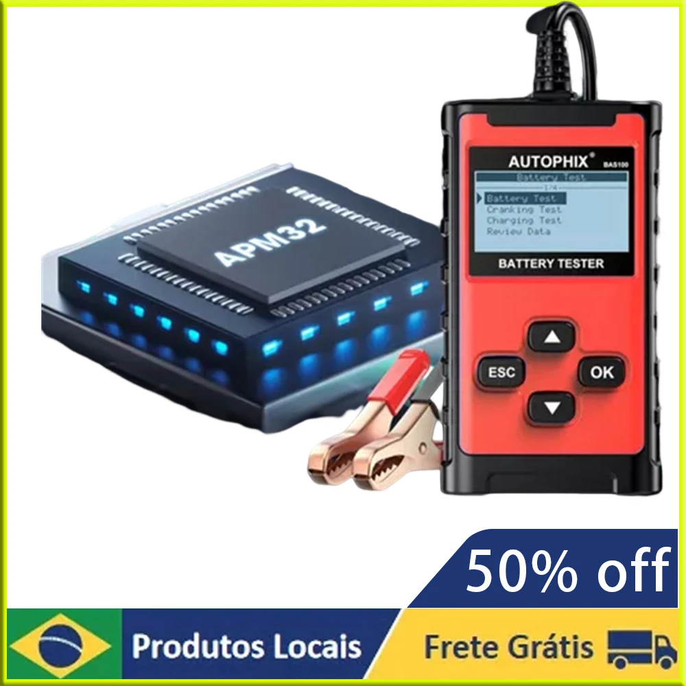 Veepeak 12V Car Battery Tester, Automotive 100-2000 CCA Digital Battery Load Tester Alternator Analyzer Vehicle Charging & Cranking System Testing