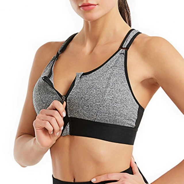 Extra Wide Strap Sports Bra Supportive Women's Sports Bra Front