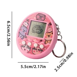 Interactive Virtual Pets Digital Game Toy for Kids - Multilingual Edition (Pink)