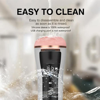 Male Masturbators Cup Vibrator Automatic Sucking Real Vagina Pussy Pocket Male Penis Blowjob Machine Adult Tool Sex Toys for Men 6