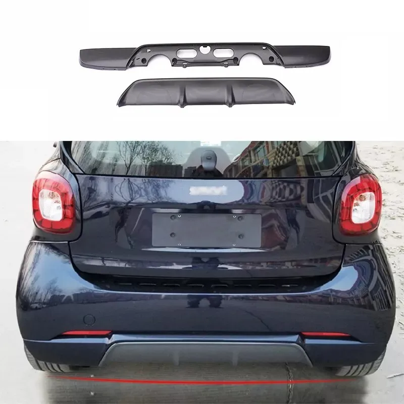 For 2015-2019 Smart Fortwo 453 Upgrade B-Style Body Kit Rear Bumper Lip ...