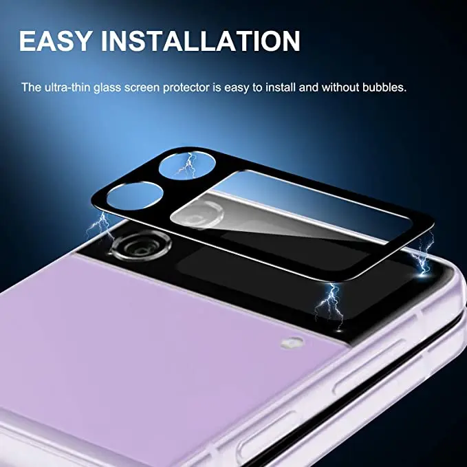 Premium HD Tempered Glass Screen Protector with Camera Lens Protection