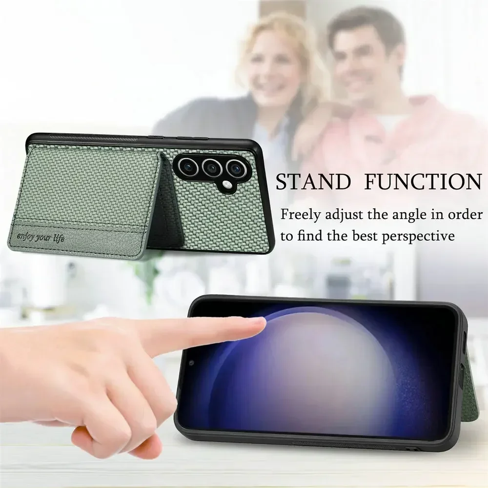 Elegant Leather RFID Blocking Card Holder Flip Case