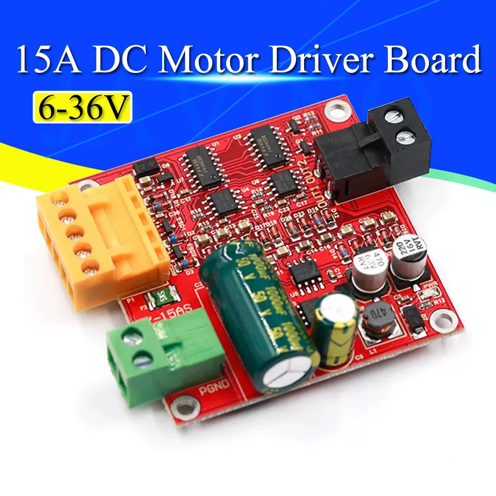 Potência dc Motor Driver Board Preciso dc Motor Drive Placa Módulo Pwm Módulo Regulador de Velocidade Industrial Grade 636v 15a Alta