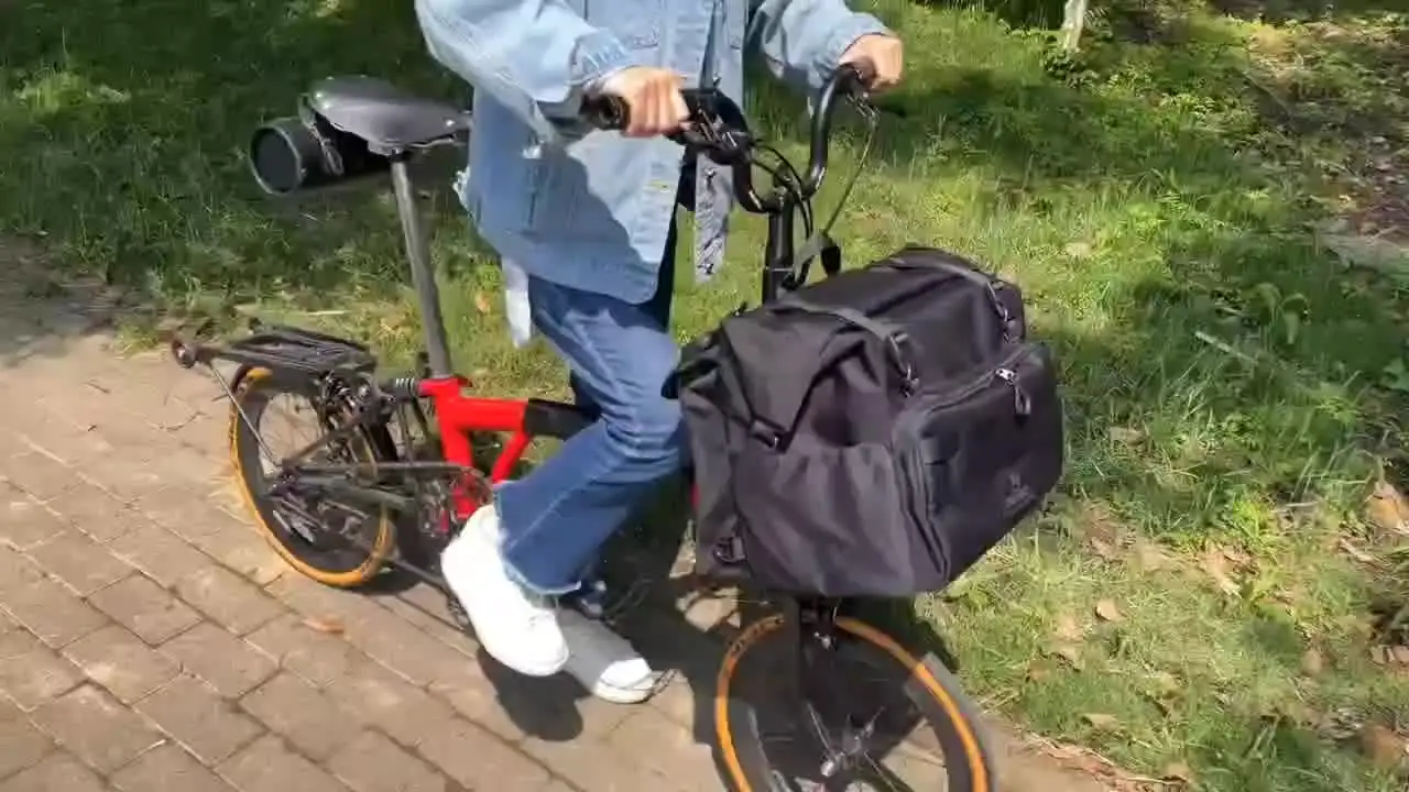 TWTOPSE 27.5L Folding Bike Bag For Brompton Bicycle Borough Roll