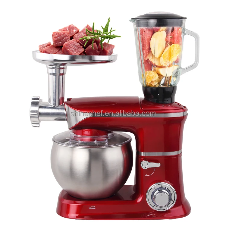Multifunctional Kitchen Dough Cake Mixer Batidora 5L 6L 6.5L 7L 8.5L 10L 12L Electric Stand Food Mixer With Meat Grinder Blender