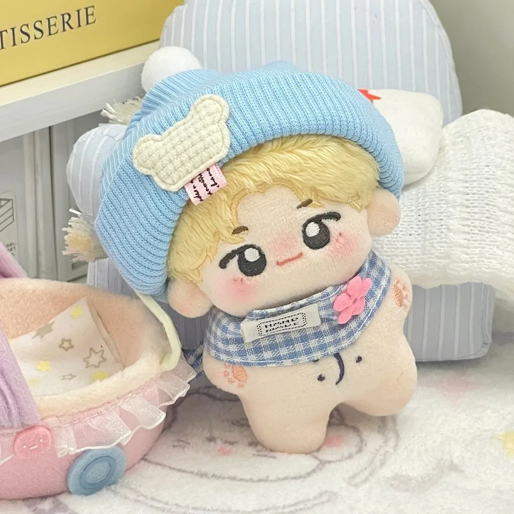 Bear Hat 10cm Cotton Doll Clothes Bib Lovely Doll Clothes Outfit Creative Funny Doll Clothes Set 10cm Cotton Doll