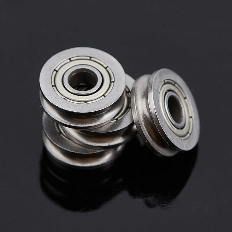 

5pcs V U Groove Roller Wheel Ball Bearings Embroidery Machine Pulley Bearing