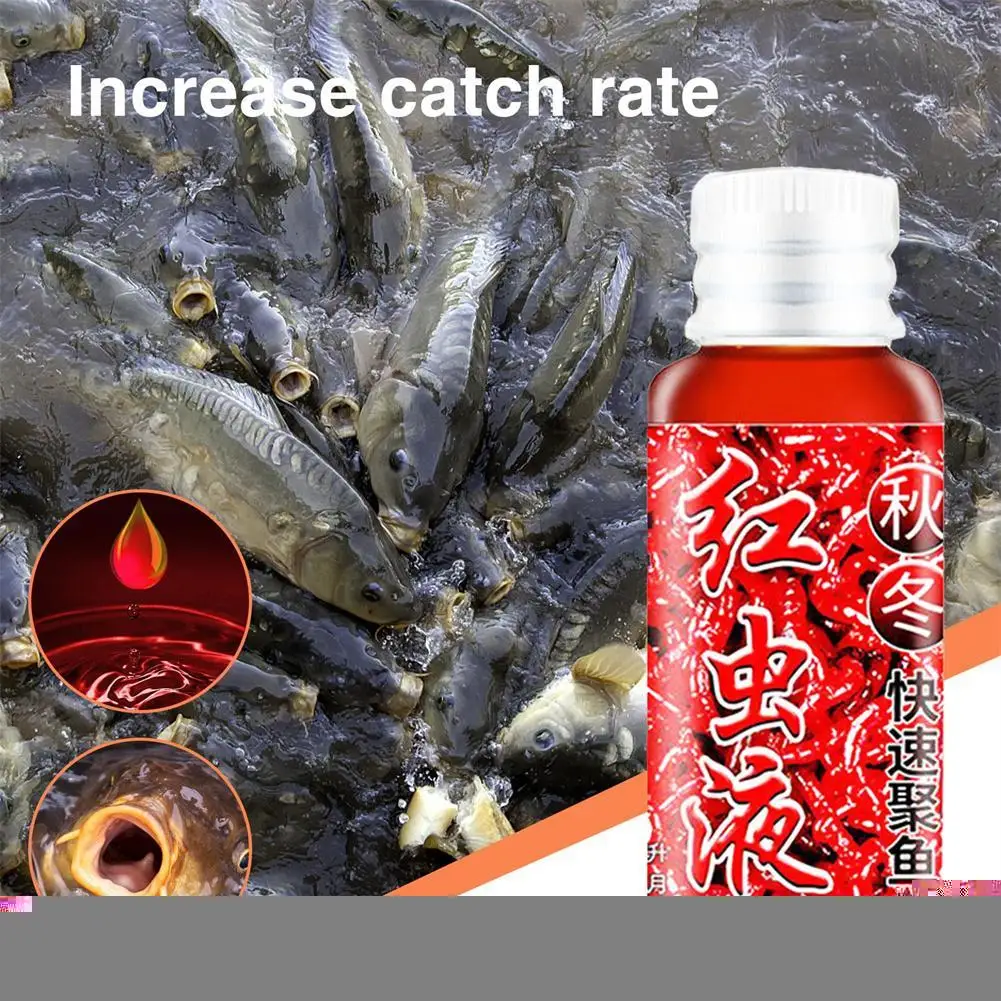 

50ml Fish Attractant Fish Liquid Attractant Fish Bait Accessories Fishing Fish Bait Additive Flavoured Freshwater Fishing B V9F3