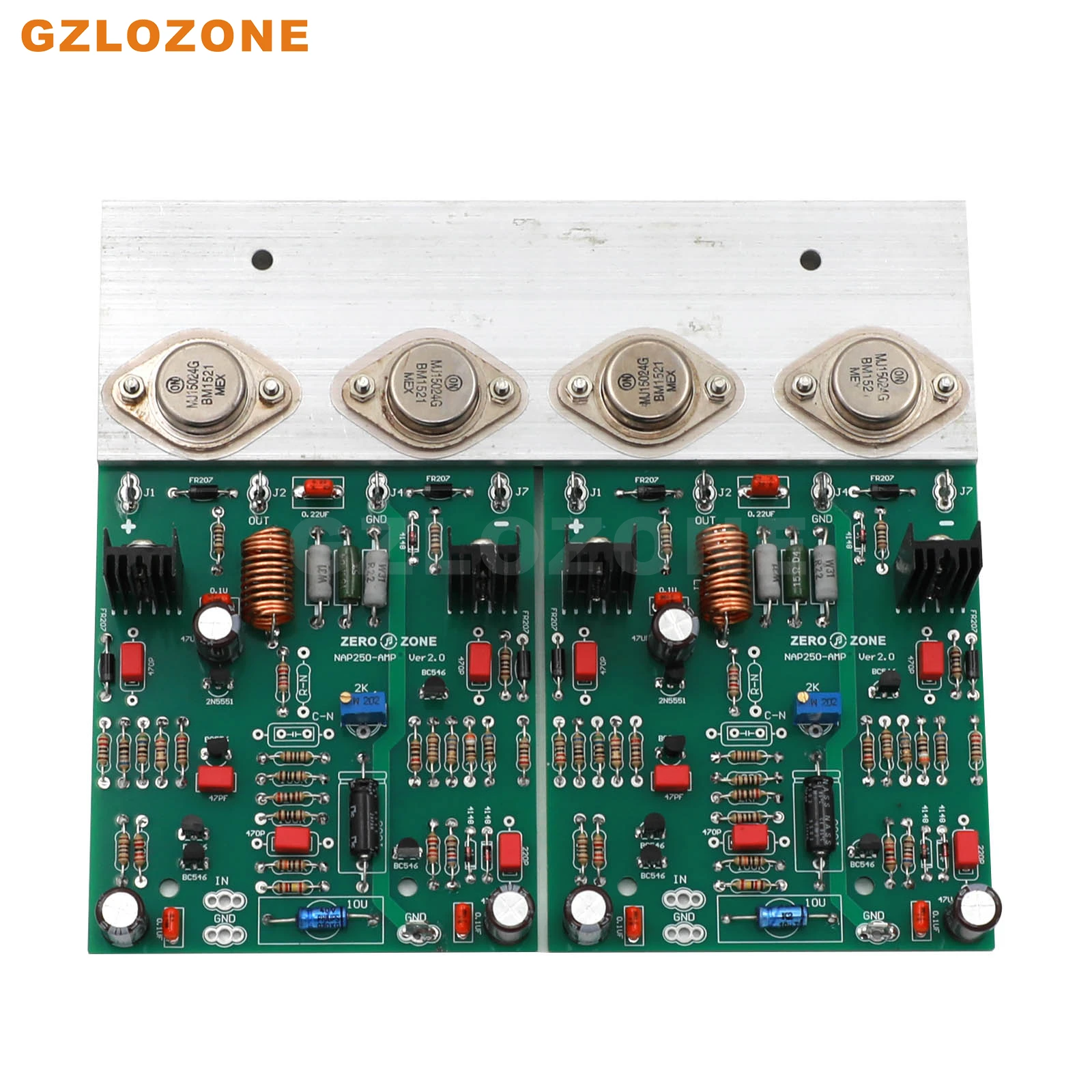 Kit Amplificatore HiFi Fai Da Te LJM NAP250-MOD | 80W + 80W Stereo | Modello Universale 2 Canali