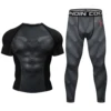 Cody Lundin Male Shirt + Pants Gym Set Men's MMA No Gi Jiu-Jitsu Brazilian Grappling Kickboxing Fitness Training Rash Guard Sets 4