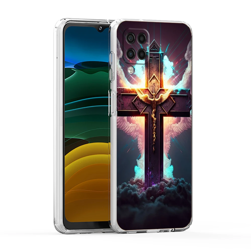Glaube christliche religiöse Jesus klarer Fall für Samsung Galaxie a13 a22 a32 a52 a72 a51 a71 a11 a31 a41 m31 a01 a21s 5g Soft shell – Detail 2