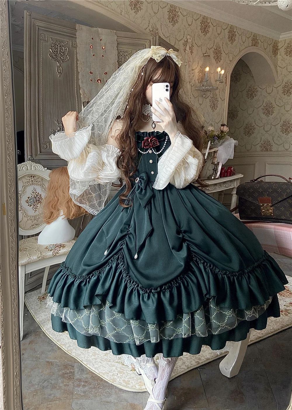 Victorian Lolita Princess Jsk Dress Women Elegant Sweet Palace Queen Party Dresses Girly Gothic Sleeveless Slip Dress