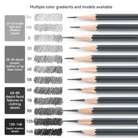 2H HB B 2B 3B 4B 5B 6B 7B 8B 12B 14B Charcoal Pencils for Drawing Sketching Shading Artists Beginners Graphite Sketch Pencil Set 5