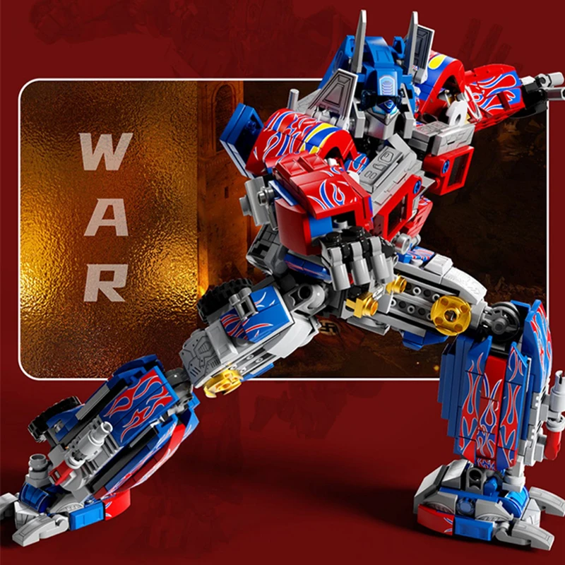 800PCS Transformation Optimus Prime Bumblebee Building Blocks 10302 Truck Sport Car Bricks Toy Gift For Kid Children 5