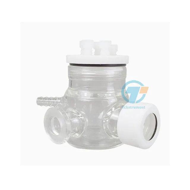 

500ml Electrochemical H-type double-layer water bath optical sealed electrolytic cell