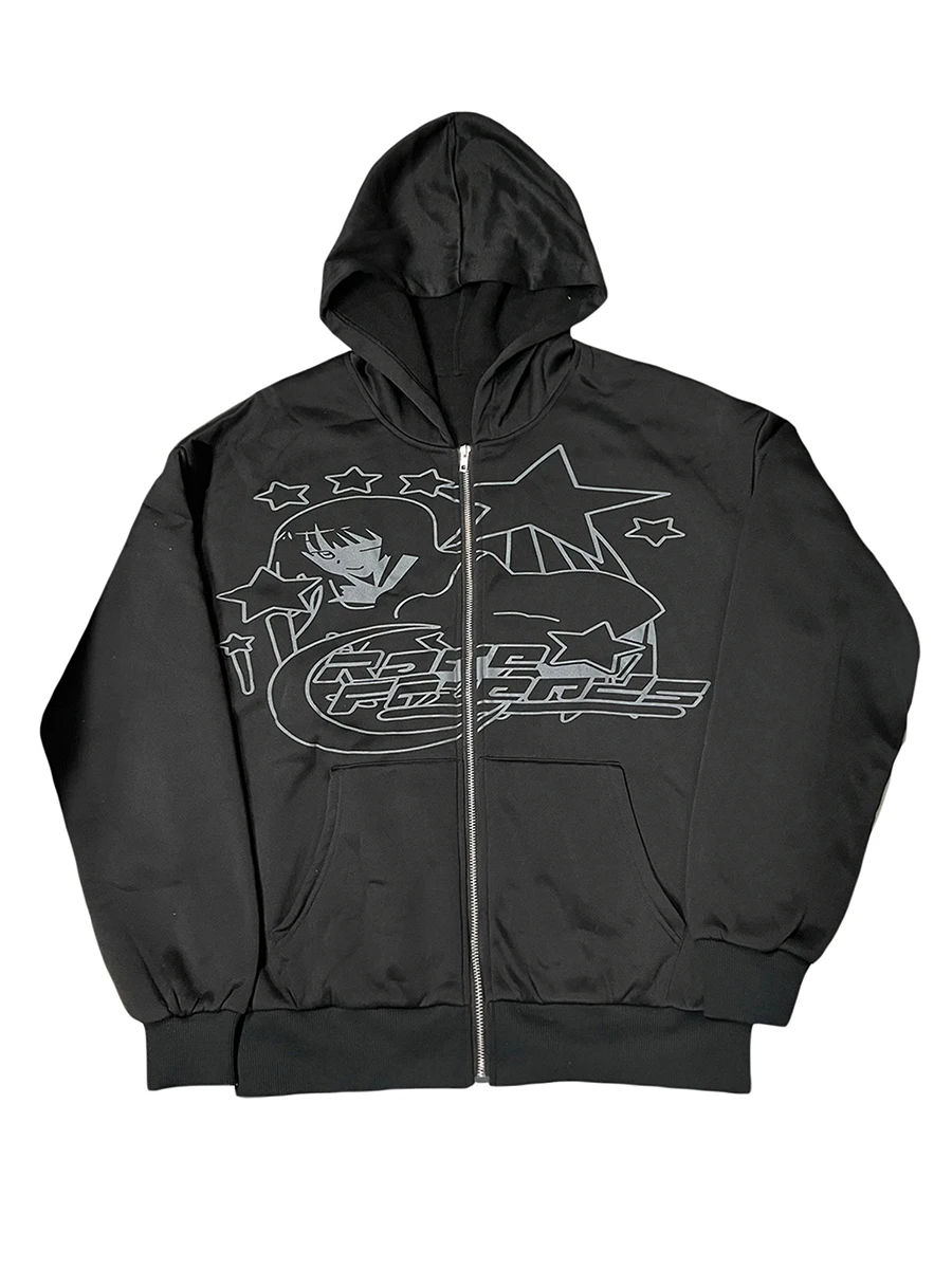 

Women Hoodie, Long Sleeve Stars Print Sweatshirt Cool Street Casual Jacket Outwear