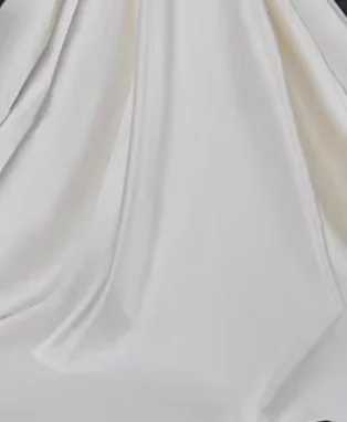 One shoulder strapless satin wedding dress summer bride main dress French dress For Satin Wedding Dress