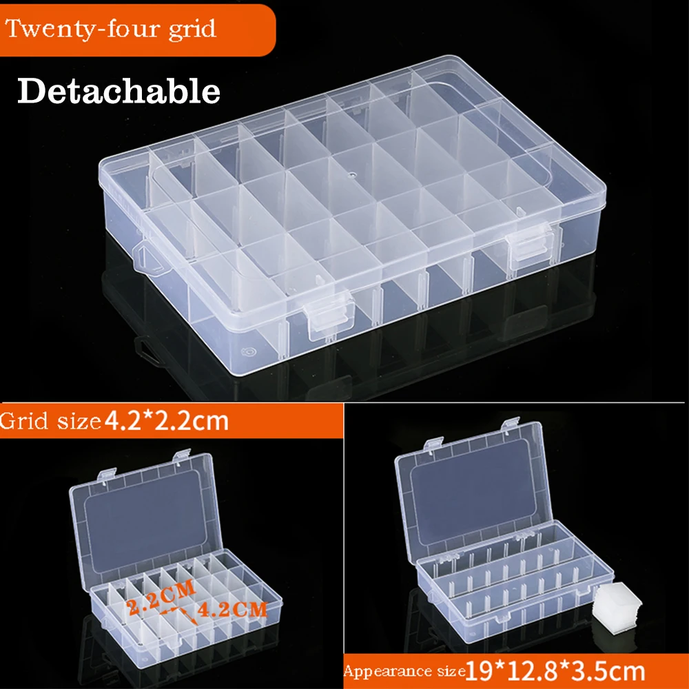 Multi-box Electronic Components Transparent Plastic Storage Box