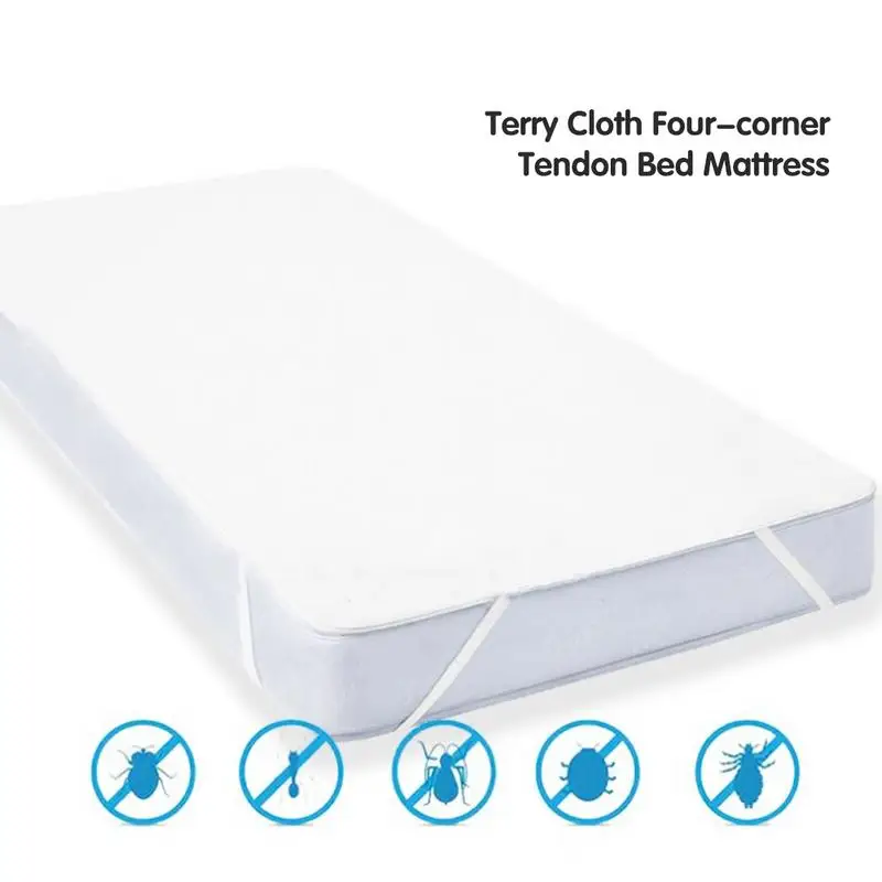 ALL Size Cotton Terry Waterproof Mattress Pad Cover Anti Mites Bed Sheet Waterproof Mattress Protector For Bed Mattress Topper