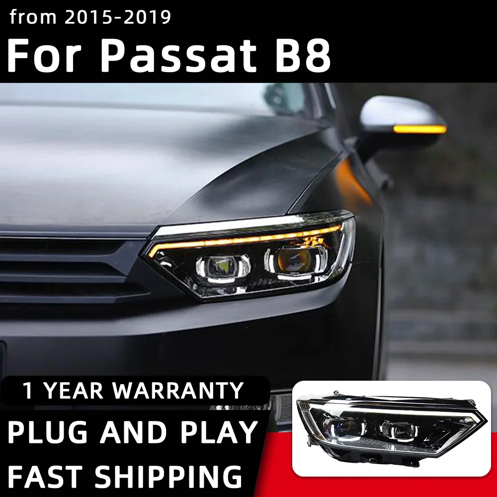 Car Styling For Vw Passat B8 Eu B8.5 Type Led Headlight 2015-2019 Head Lamp Drl Signal Projector Lens Automotive - Car Assembly - AliExpress