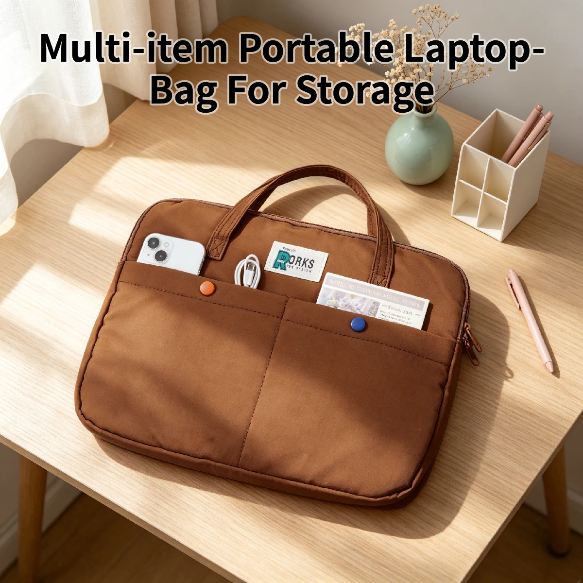 Business Laptop Bag Case Shoulder Tote Bag Notebook Bag Briefcase For 11-13.9Inch Macbook Air Pro HP Huawei Asus Dell handbag ﻿ - 3