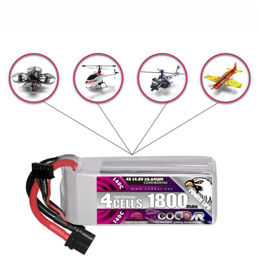 Аккумуляторная литиевая батарея CD4S1800140, 1800 мАч, 14,8 в, c
