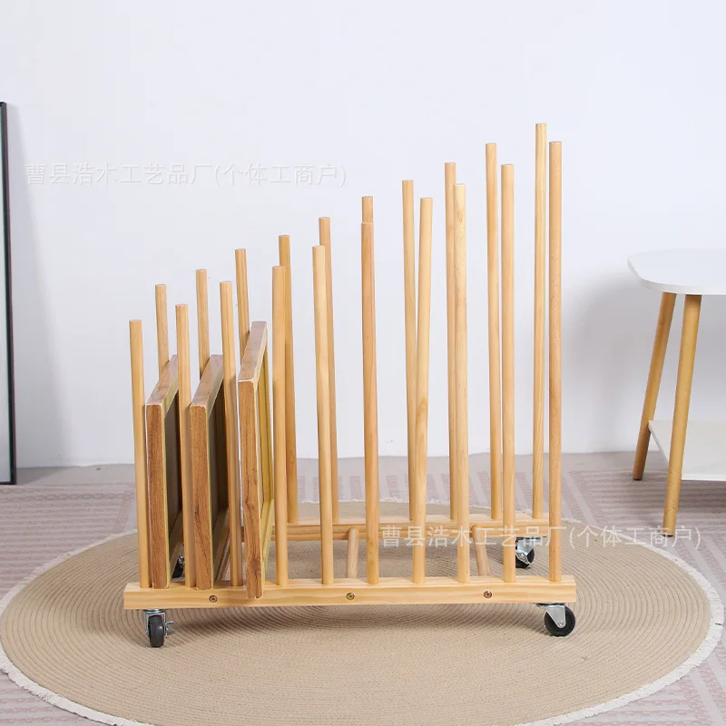 스팟 목재 아트보드 건조대 스케치 컬렉션 랙 벽걸이형 아트보드 유화 마감 보관 전시 랙