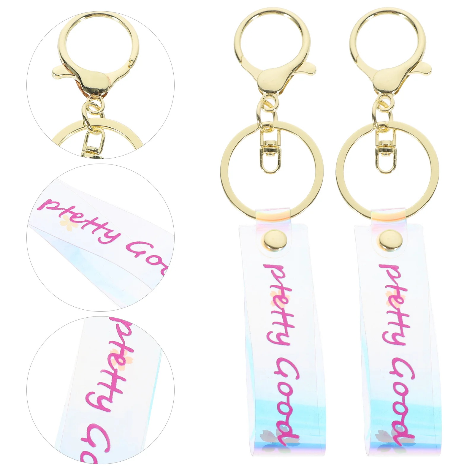 

8 Pcs Car Key Chain Decor Vintage Keyrings Cute Keychains Pendant Miss Purse Backpack Bag