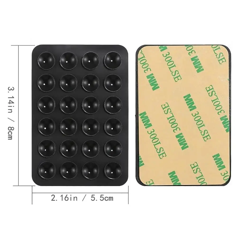 Adhesive Silicone Suction Pad Multifunction Suction Cup Bracket Mobile Phone Fixed Pad Durable 24Square Suction Cups 6