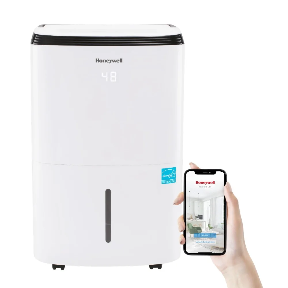 

Honeywell 4000 Sq. Ft. Energy Star Smart Dehumidifier for Home Basements & Large Rooms, with WiFi, Alexa Voice Control