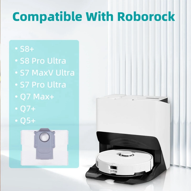 Mop cloth pads accessories are perfectly compatible with Roborock S8, S8+,  S8 Pro Ultra, S7, S7 MaxV, S7 Plus, S7 Pro Ultra, S7 MaxV Ultra robot vacuum
