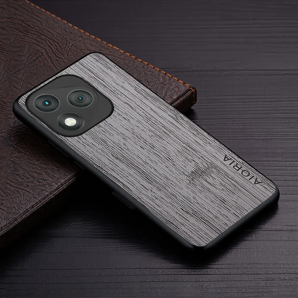 Luxury Bamboo Wood Pattern Leather Phone Case Cover