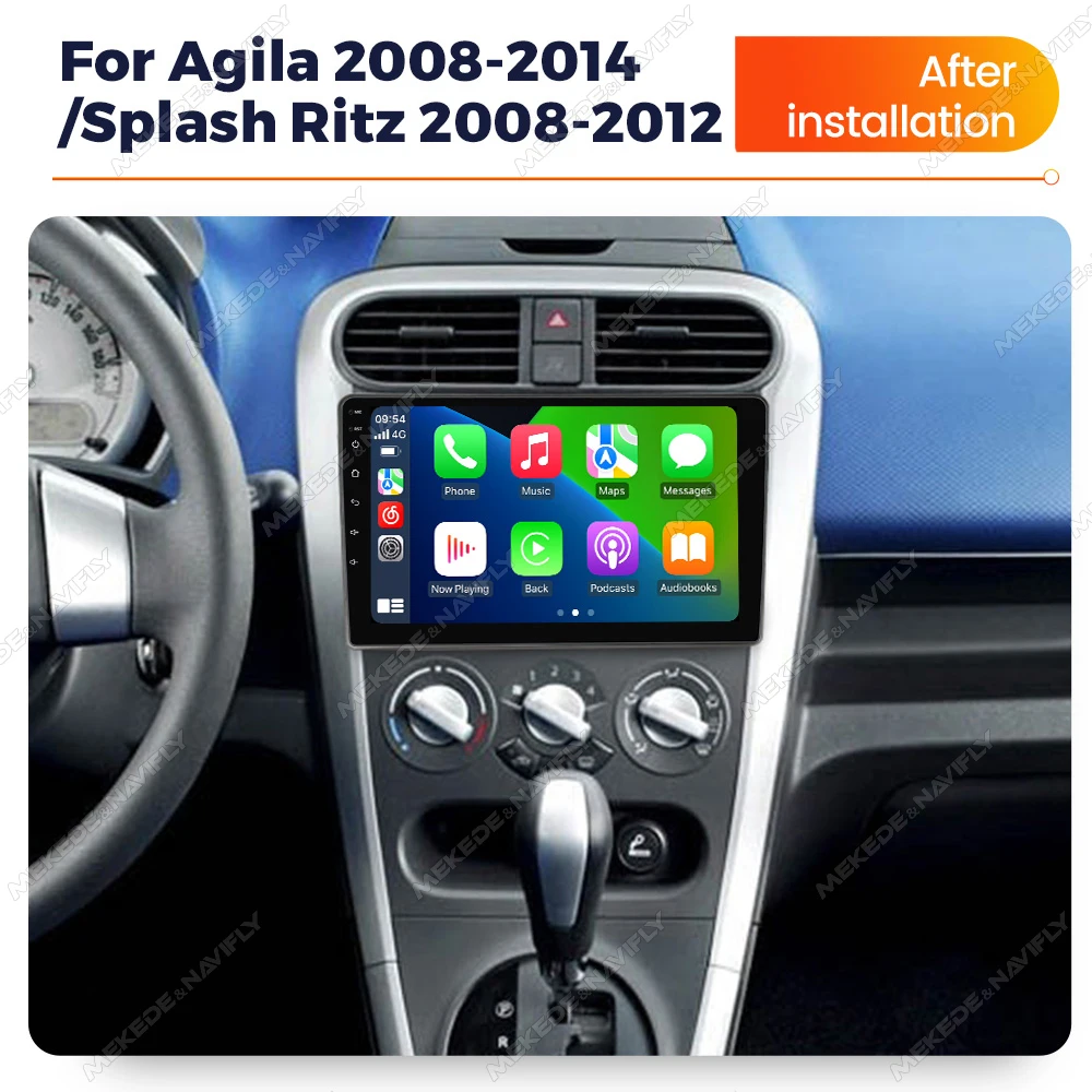 Android 14 Car Radio For OPEL Agila SUZUKI Splash Ritz 2008-2014 Multimedia Video Player Autoradio Wireless Carplay Android Auto